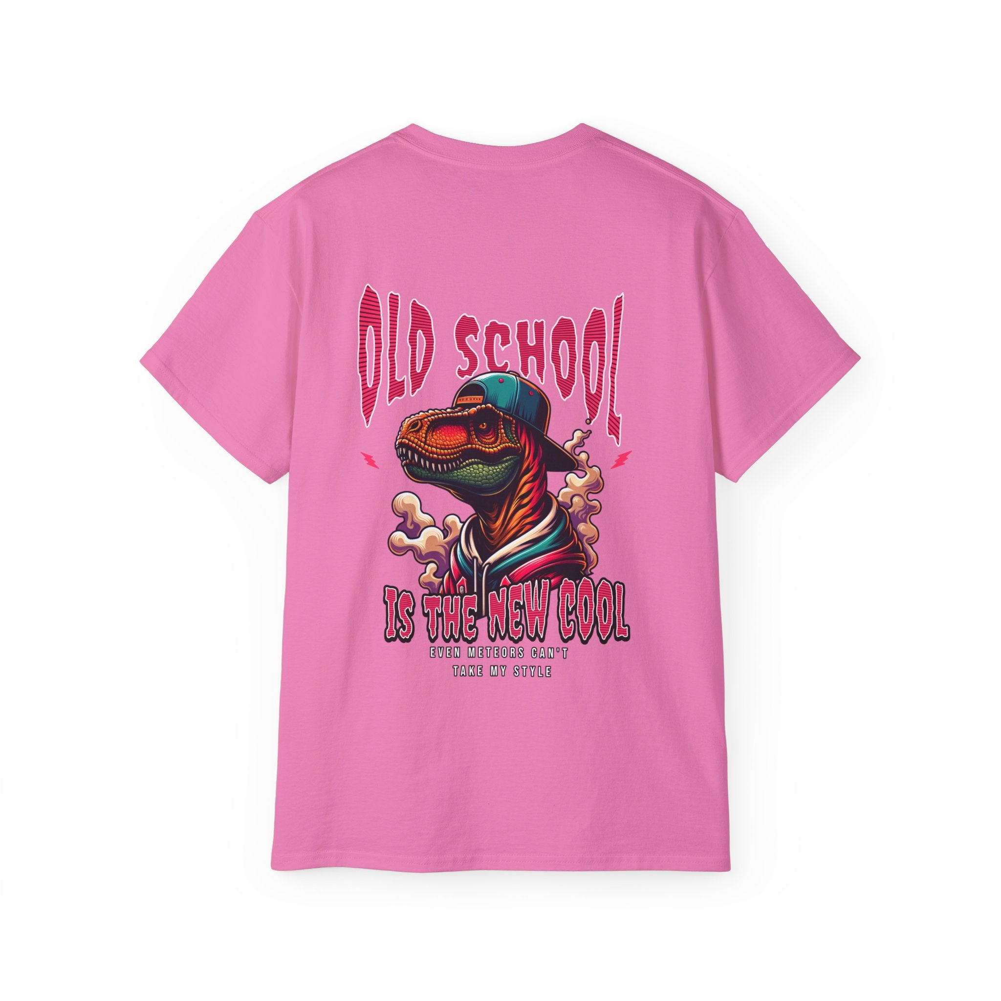 Old School Is The New Cool - Unisex Cotton Tee (Back) - Damned Threads
